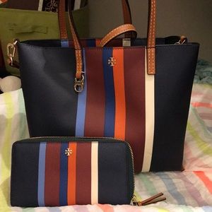 Tory Burch bag and wallet bundle